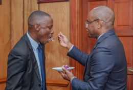File image of Speaker Amason Kingi and his bodyguard.